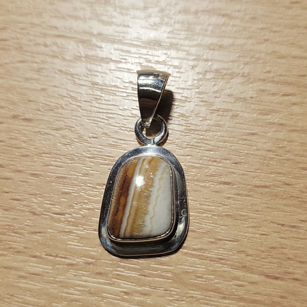 Taxco Sterling Silver Jasper Pendent